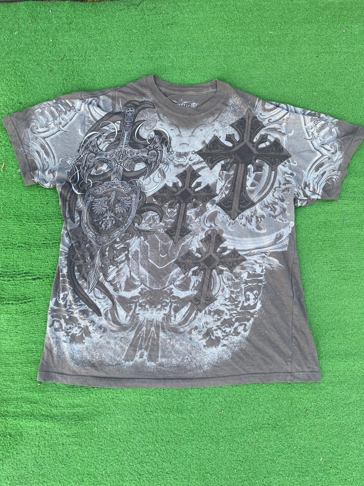 Konflic Y2K Affliction Style Tshirt Size XL Mens
