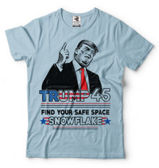 Donald Trump Find Your Safe Space Snowflake 2024 President Election Funny shirts