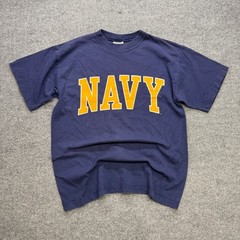 Vtg Gear for Sports Navy T Shirt Mens Medium Blue Big Cotton US Naval Academy