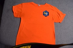 Frito-Lay Courage Bright Orange Men’s Medium T-Shirt By Jerzees Dri-Power M