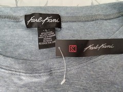 Karl Kani Mens Tee Shirt Size Large Light Blue Vintage New with Tags