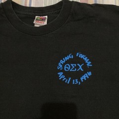 VTG 1996 TEC Theta Epsilon Chi Fraternity Spring Formal T-shirt XL Single Stitch