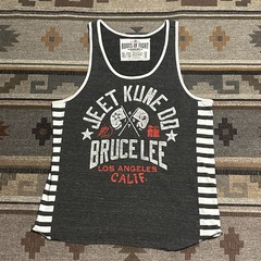 Roots Of Fight Tank Top Mens XL Gray Bruce Lee Martial Arts Sleeveless Shirt C3