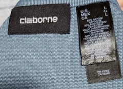 Claiborne Men’s Ribbed Short Sleeve Crew Neck Pull-Over Shirt ~ Teal ~ Large