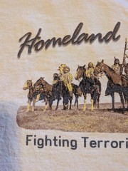 VTG The Native American T Shirt Homeland Security/Fighting Terrorism Sz XL Used