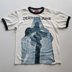 Mishka NYC Death In June 2011 Statue Ringer T-Shirt Medium Goth Neofolk RARE OOP