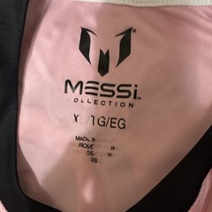 Messi Collection Pink/Black Graphic Print Logo Crew Neck T-Shirt Size L #10