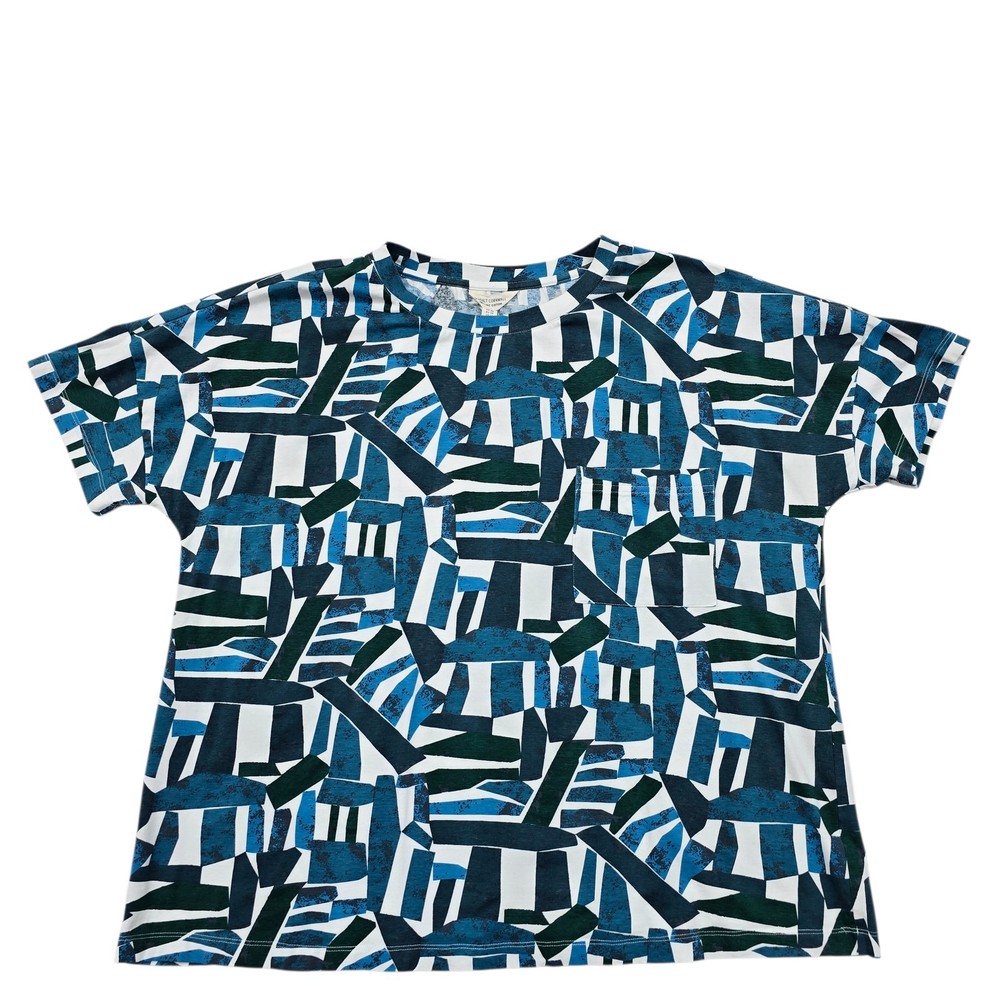 Seasalt Cornwall Womens T Shirt UK 20 Organic Cotton Blue
