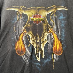Vtg Harley Davidson Native Dreamcatcher Skull Shirt 90s Sz XL Single Stitch LOOK