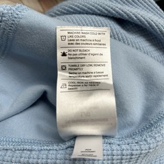 Vince Mens Waffle Knit Shirt Size Large Blue LS Thermal Y2K 90s Look Pima Cotton
