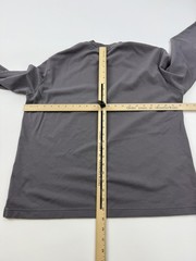 Uniqlo U Shirt Mens Large Gray AIRism Long Sleeve Tee Tagless Lightweight