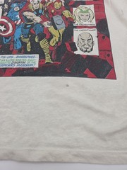 Marvel T-shirt Men Medium Beige Graphic Print Logo. #44367