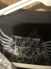 Raw State Premium Redemption Flocked Cross T Shirt Mens M Acid Wash Gothic Y2K