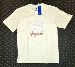NEW MEN’S ADIDAS ORIGINALS TS TREFOIL TEE SHIRT~SIZE XL #IS2910