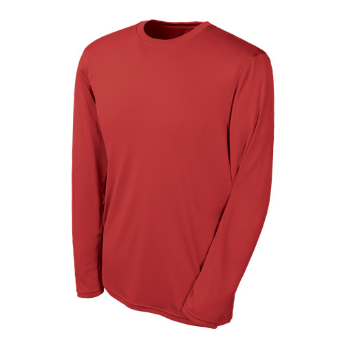 Champion Tactical TAC26 Men’s Long Sleeve Double Dry T-Shirt, Scarlet, Medium