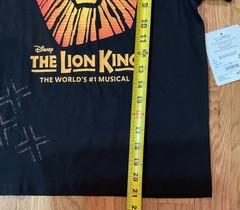 NWT Disney The Lion King The World’s #1 Musical T-Shirt Youth Size Y-L in Black