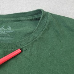 Realtree Outdoors Shirt Mens 2XL XXL (50-52) Green Logo Graphic