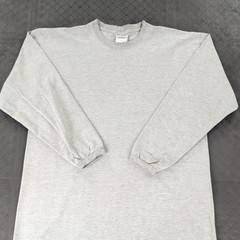 Pluma Shirt Long Sleeve Heavyweight Cotton Crewneck Gray Men Large