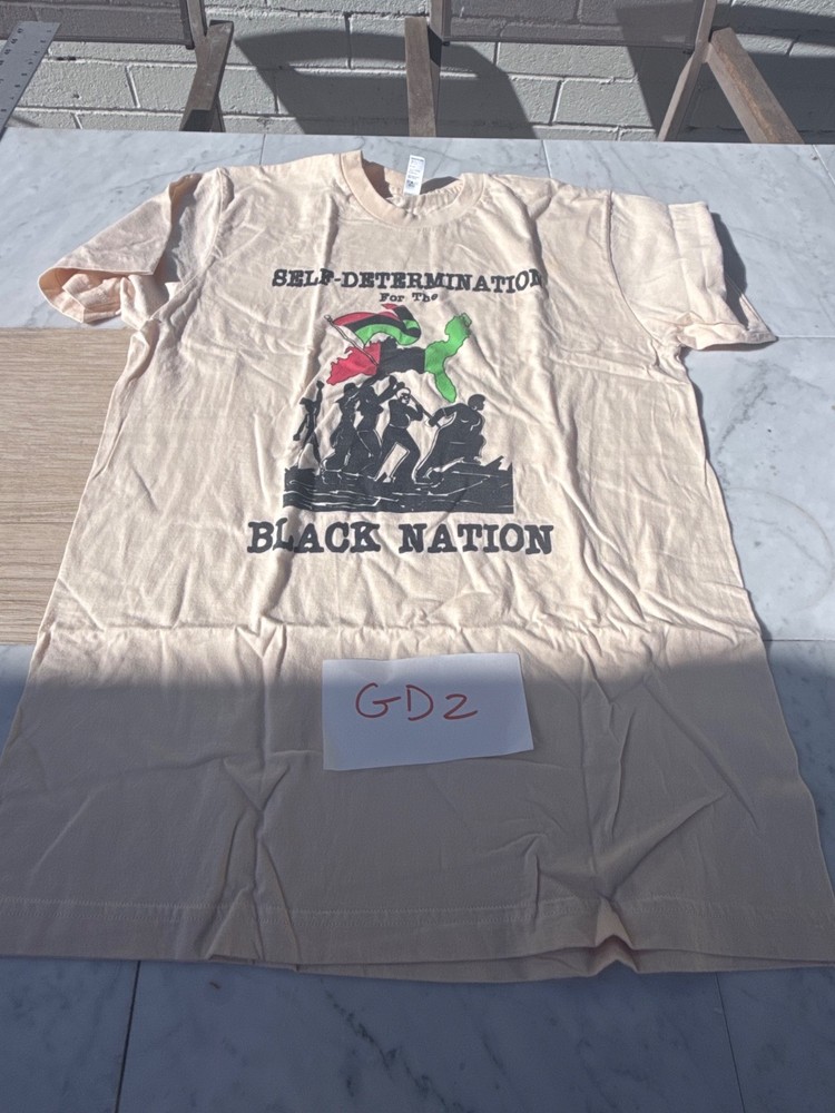 BLACK NATION T-Shirt Anti-Fascist Political Activist Tee size M gd2
