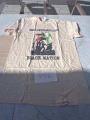 BLACK NATION T-Shirt Anti-Fascist Political Activist Tee size M gd2