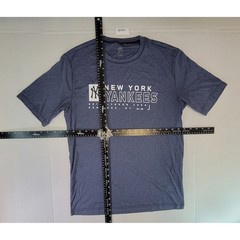 Majestic Mens New York Yankees T Shirt Blue Short Sleeve Polyester Size M