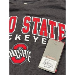 NWT Mens Colosseum Ohio State Buckeyes Tee – Large – Mens T-Shirt Heather Gray