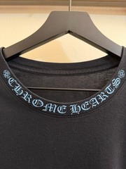 Chrome Hearts Blue Script Neck Logo Pocket Tshirt Large