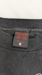 Vintage Olivia De Berardinis Fashion Victim T-Shirt Size Large Horror Goth 90s
