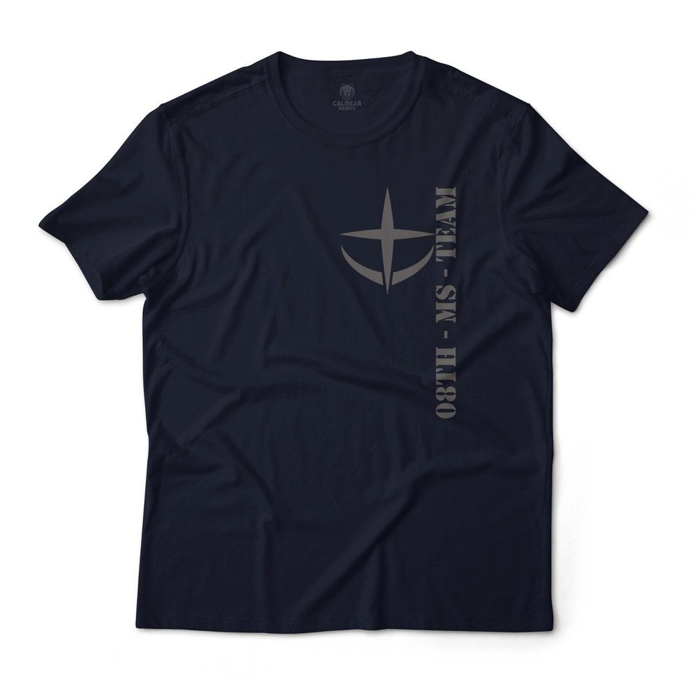 Mobile Suit Gundam 08th MS Team Anime Minimalistic Graphic T-Shirt