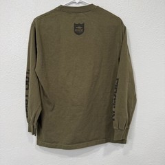Bass Brigade Long Sleeve T Shirt Olive Green Men’s Medium Cotton