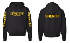 Custom County Sheriff Logo- Personalize Hooded Sweatshirt S-5XL