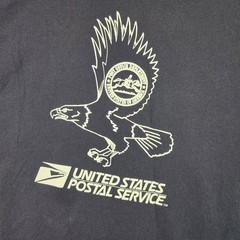 Vintage United States Postal Service Shirt Mens 2XL Blue Eagle Logo Graphic Y2k