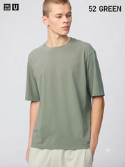 UNIQL U Dry EX Crew Neck T-Shirt MEN XS-4XL Japanese Size 482779 from Japan NWT