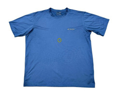 Columbia Mens XL Omni Wick Advanced Evaporation Blue Performance T Shirt 26 x 29
