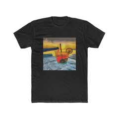 Happy Hour on Sifnos (Greece)- — Men’s Fitted Cotton Crew Tee