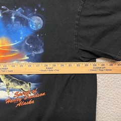 Harley Davidson Shirt Mens 2XL Black Fairbanks Alaska Wolves Screaming Eagle
