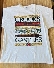 NEW Crooks & Castles T-shirt Tee Shirt White Red Green 2XL Extra Extra Large