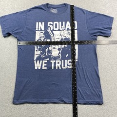 DC Suicide Squad Shirt Mens XL In Squad We Trust Comics Movie Graphic Tee Blue