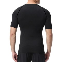 Men Compression T Shirt Short Sleeve Gym Workout Fitness Running Training Base