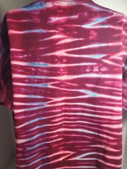 Sublime Long Beach Sun Logo Graphic Tie Dye T-shirt Burgandy Tee Size 2XL