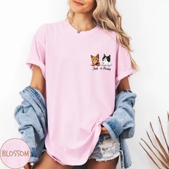 Custom Pet Portrait Comfort Tee Dog Cat Lover Gift Personalized Shirt Top