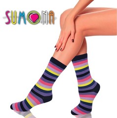 Sumona 6 Pairs Women Colorful Fancy Design Soft & Stretchy Novelty Crew Socks…