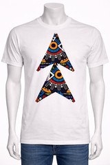 Geometric T-Shirt Pattern Contrast Color Graffiti Unisex Tribal Ethnic Tee XXL