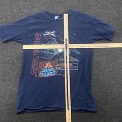 VTG 90s Star Wars Star Tours The Interceptor Single Stitch Shirt 36″ Disney Land