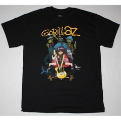 Gorillaz Band Heavy Cotton Black Full Size Unisex Classic Shirt BT292