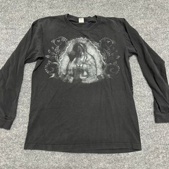 Jose L. Acosta Long Sleeve Shirt Mens Size Small Black Virgin Mary Nuestra Reyna