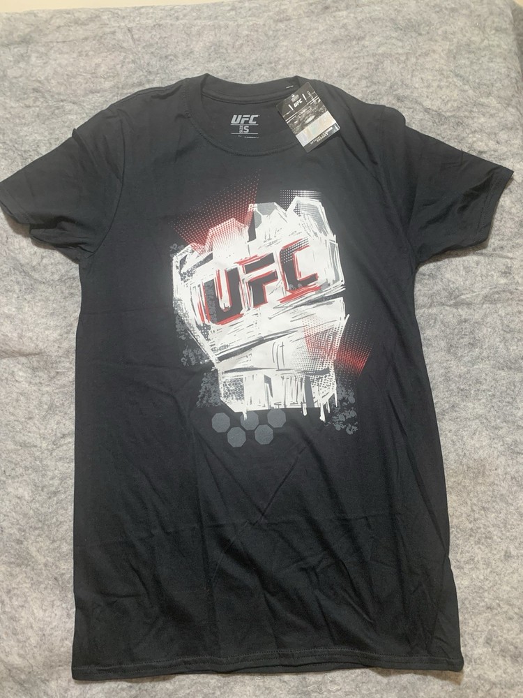 2021 UFC Mens the Glove T-shirt Officially Licensed Size Small Black New NWT