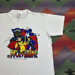 Vintage 90s Marvel Comics T-Shirt Medium Saban Power Rangers Billy Wolverine
