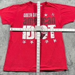 Vintage Bay Island Sportswear T-Shirt Mens Large Red Green Day American Idiot