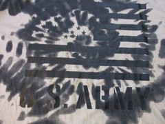 U.S ARMY USA FLAG LONG SLEEVE TIE DYED T-SHIRT 2XL NEW NWT UNITED STATES
